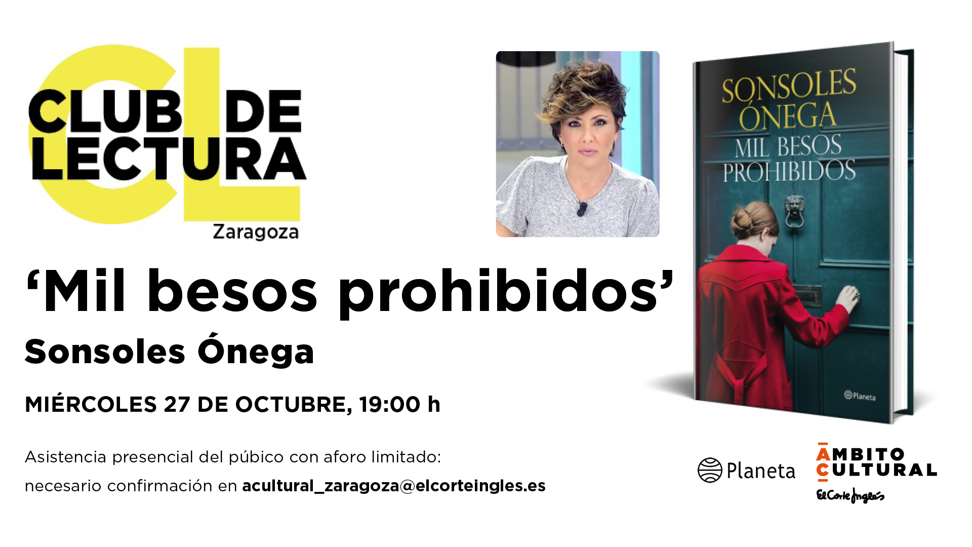 CLUB DE LECTURA: 'MIL BESOS PROHIBIDOS'